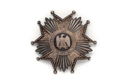 France Ordre de la Légion d'honneur Plaque de Grand-Croix, IInd Empire.
Argent, Fabrication...