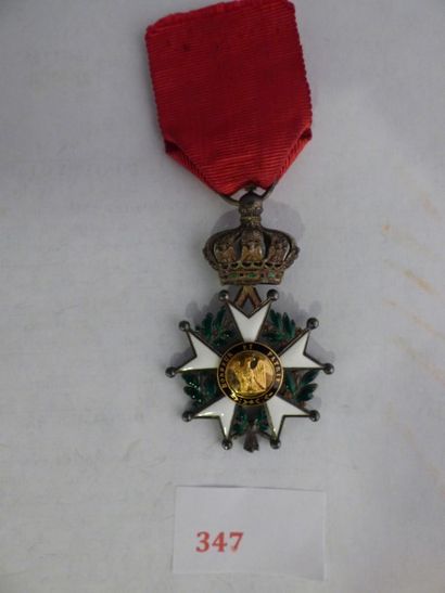 France Ordre de la Légion d'honneur Étoile de Chevalier, dit des Cent-Gardes.
Argent,...