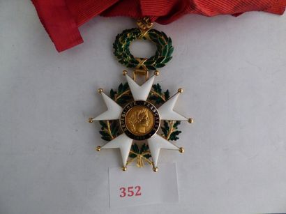 France Ordre de la Légion d'honneur Étoile de Commandeur, IIIè République.
Or, émail,...