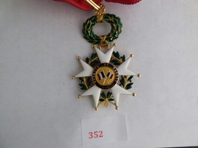 France Ordre de la Légion d'honneur Étoile de Commandeur, IIIè République.
Or, émail,...