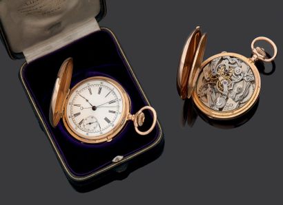 PATEK PHILLIPE & CO Vendue à A.H RODANET Vers 1900 Montre de gousset chronographe...