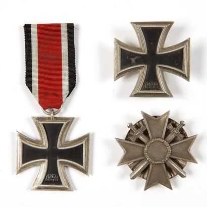 null Allemagne Ordre de la Croix de Fer, 1939. Croix de deuxième et première classe....