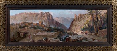 Constant LOUCHE (1880-1965) 
Gorges d'El Kantara, Sud Algérien, 1930
Huile sur toile,...