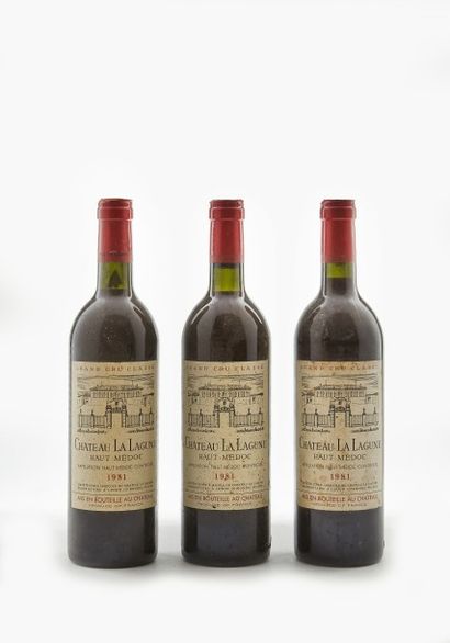 null 3 B CHÂTEAU LA LAGUNE (1 B.G; 2 e.l.s; 1 e.t.h.) GCC3 Haut Médoc 1981 