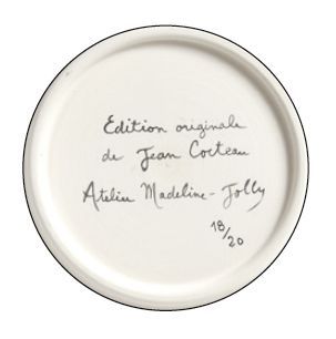 Jean COCTEAU (1889-1963) Plat «Indes»
Edition originale de Jean Cocteau-Atelier Madeline-Jolly,...