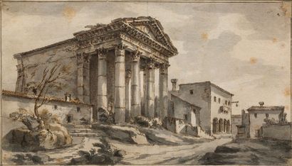 Ecole FRANCAISE du XVIIIème siècle, entourage de Giovanni Paolo PANINI