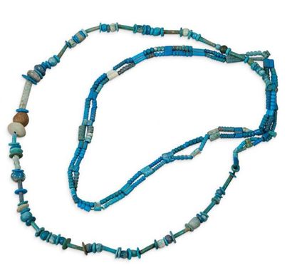 EGYPTE - Nouvel Empire, XIè -XXè dynastie Beau collier de perles variées en faïence...