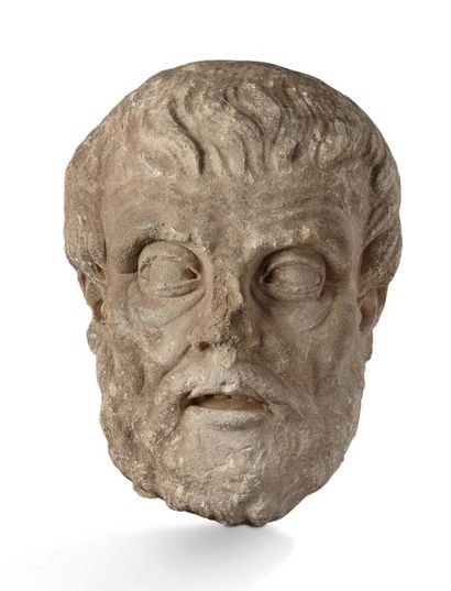 null Art gallo-romain, possiblement IVè siècle ap. J.-C.
Impressionnante tête monumentale...