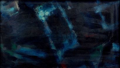 Alfred MANESSIER (1911-1993) La nuit, 1963
Huile sur toile, signée et datée en bas...