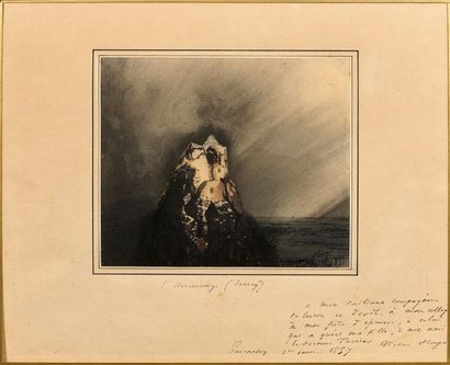 VICTOR MARIE HUGO 维克多· 雨果 (1802-1885) L'Hermitage (Jersey) 1855
Plume et lavis d'encre...