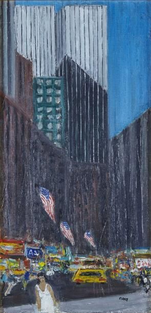 Michel MALY (1936) World Trade Center, 1997
Huile sur toile, signée en bas à droite,...