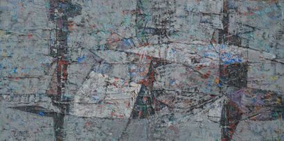 André BRECHET (1921-1993) Composition grise
Huile sur toile, signée en bas à droite
100...