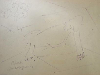 Pierre AMBROGIANI (1907-1985) Paysage de Provence
Technique mixte sur papier, signée...