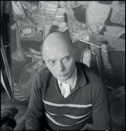 André LANSKOY (1902-1976) 
* Ombre clair, 1962
Huile sur toile, signée en bas à gauche,...