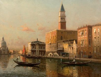 ELOI-NOËL BOUVARD DIT MARC-ALDINE (1875-1957) 
Le palais des Doges, Venise
Huile...