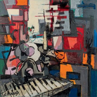 Claude VENARD (1913-1999) 
Pleyel, circa 1975
Huile sur toile, signée en bas à gauche
100...