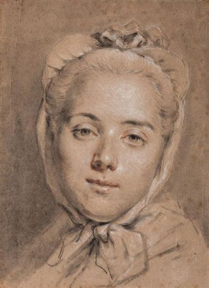 Attribué à François Hubert DROUAIS (1727 - 1775) Portrait d'une jeune femme
Pierre...