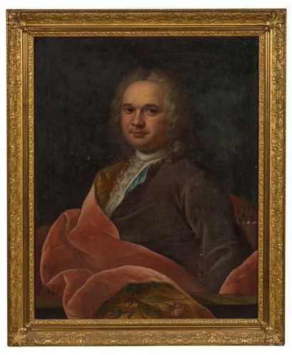 École FRANÇAISE du XVIIIe siècle Portrait d'homme de troisquart
Toile
82 x 64,5 cm
Accidents...