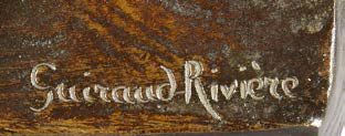 MAURICE GUIRAUD RIVIERE (1881-1947) ETLING PARIS Bronze à patine brune nuancée verte...