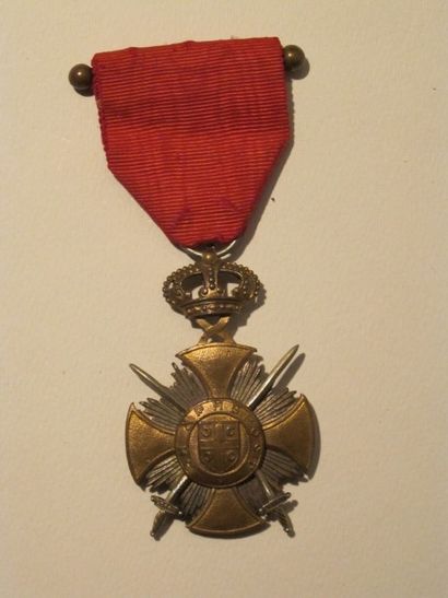 null Monténégro Médaille du Mérite militaire. Bronze, ruban. B