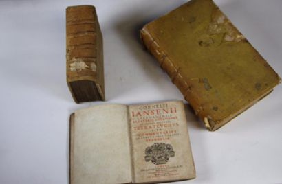 null Lot de 3 volumes du XVIè siècle : Cornelii IansenII Leerdamensis S.T.D et Prof....