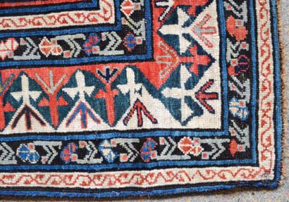 null KABRISTAN (Caucase)
Fin tapis à velours, chaînes, trame et franges en laine...