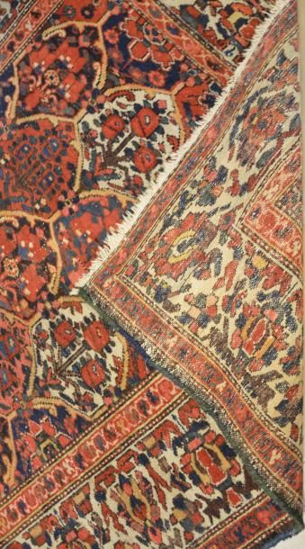 null BAKTIAR (Iran)
Tapis à décor floral à multi médaillons.
Vers 1965
146 x 215...