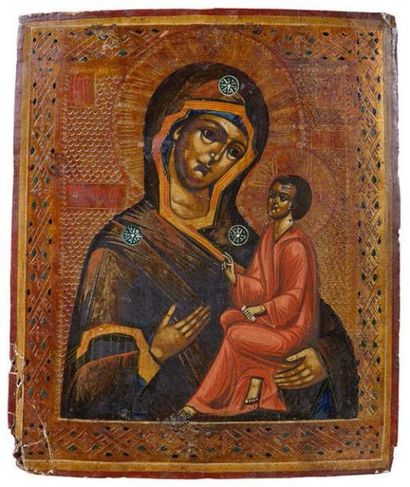 null Icône de la Vierge de Tikhvine
Cette représentation de la Vierge est dite: «Celle...
