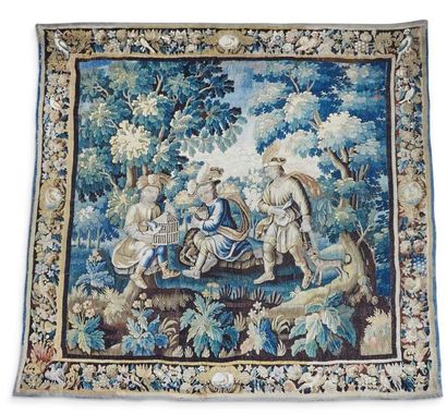 null Importante tapisserie d'Aubusson fin du XVIIe siècle «La tenture des enfants...