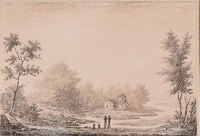 Joseph François BURDALLET (Carouge 1781-1851) Vue de Servoz, vue de Suisse, Vue de...
