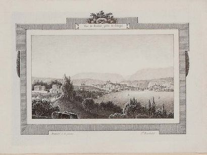 Joseph François BURDALLET (Carouge 1781-1851) Vue de Servoz, vue de Suisse, Vue de...
