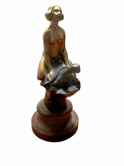 null RIEN NE SERT DE COURIR Par Antoine Bofi ll (1894 - 1939)
En bronze polychrome,...