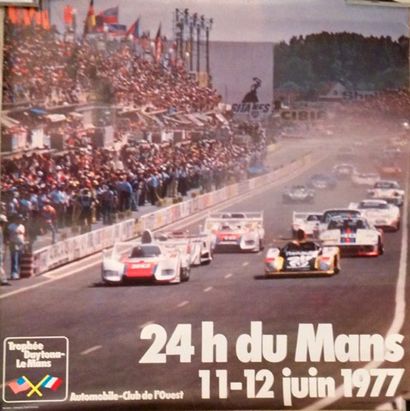 24 Heures du Mans 1977 Affiche. Impression...