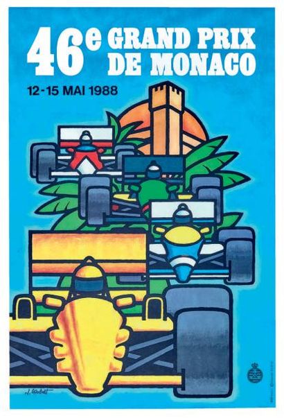 null Grand Prix F1 de Monaco 1988
Affiche originale
Editions Agence Internationale...