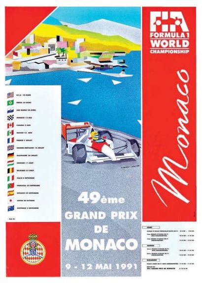 null Grand Prix F1 de Monaco 1991
Affiche originale
Editions Agence Internationale...