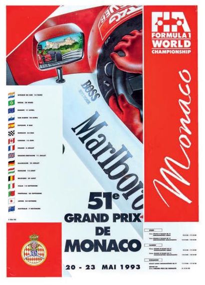 null Grand Prix F1 de Monaco 1993
Affiche originale
Editions FIA 1993
D'après un...