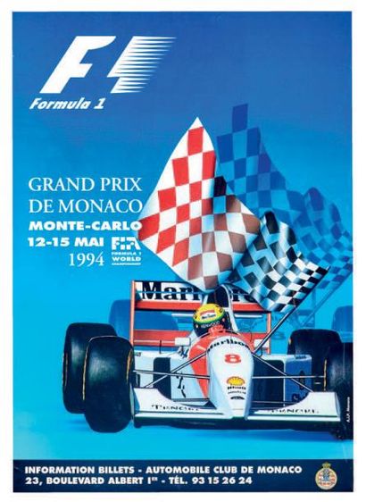 null Grand Prix F1 de Monaco 1994
Affiche originale
Editions Agence Internationale...