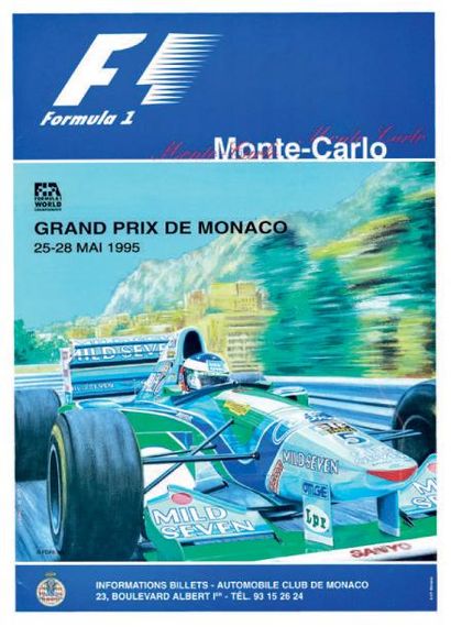 null Grand Prix F1 de Monaco 1995
Affiche originale
Editions Agence Internationale...