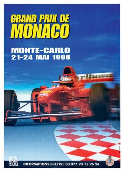 null Grand Prix F1 de Monaco 1998
Affiche originale
Editions Agence Internationale...