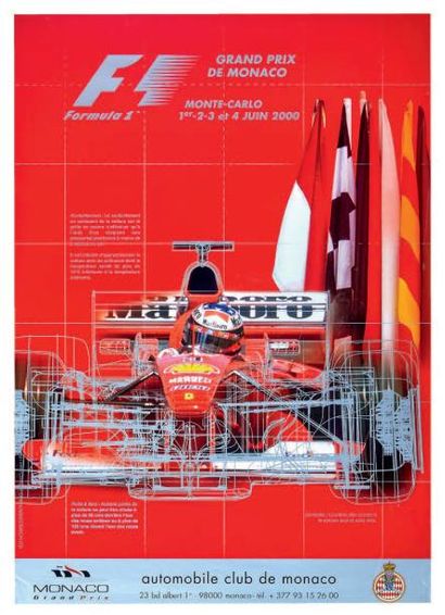 null Grand Prix F1 de Monaco 2000
Affiche originale
Editions Formula One Administration
Ltd
Très...