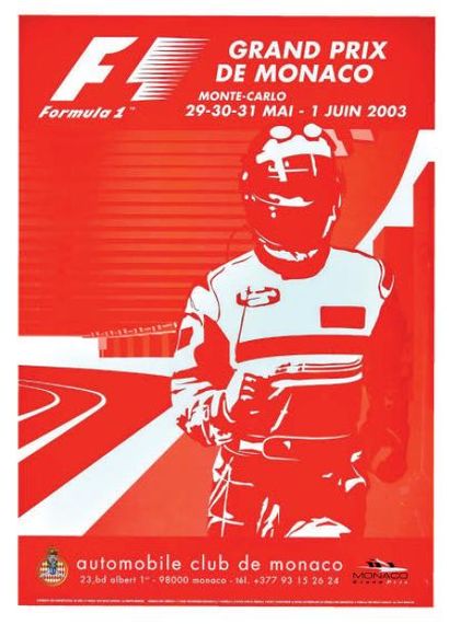 null Grand Prix F1 de Monaco 2003
Affiche originale
Editions Formula One Administration
Ltd
Excellent...