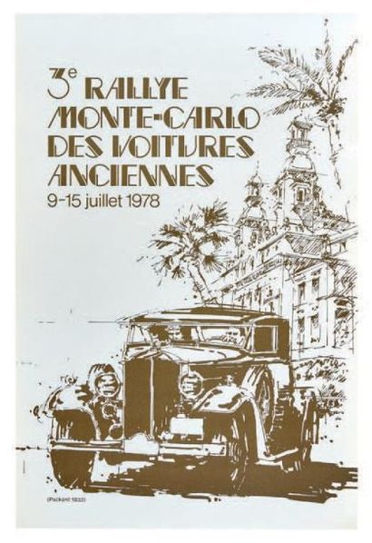 null Monte-Carlo
Lot de 3 affiches, comprenant:
-Affiche du centenaire de l'Automobile...