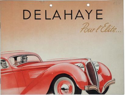 DELAHAYE Catalogue de présentation de la gamme de 1939
Impression: Riegel, Neuilly
Papier...