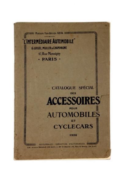 null L'INTERMEDIAIRE AUTOMOBILE Catalogue de pièces détachées pour automobiles et...
