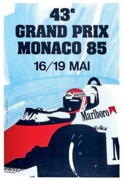 null Grand Prix F1 de Monaco 1985
Affiche originale
Editions Agence Internationale...