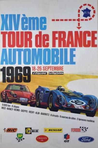 null Affiche originale du Tour de France
Automobile 1969