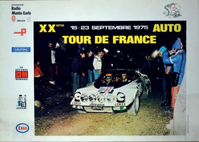 null Affiche originale du Tour de France Automobile 1975