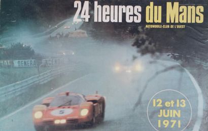 null 24 Heures du Mans 1971
Affiche. Imp. Draeger Paris
D'après une photo Delourmel,...
