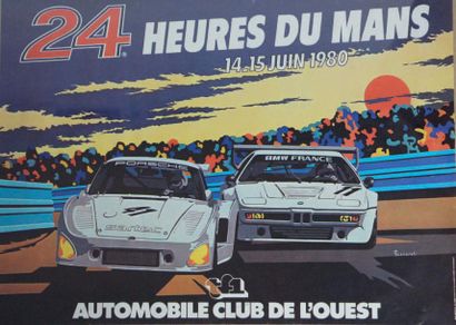 null 24 Heures du Mans 1980
Affiche. Impression et réalisation Publi-inter SA Dessin...