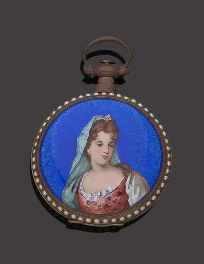 LEO JUVET. Vers 1880 
Belle montre gousset en argent et métal réservée au marché...